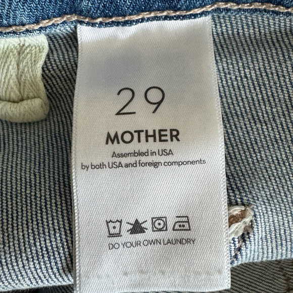 Anthropologie Mother The Patch Pocket Weekender Jeans Poppin Wheelies Size 29 - Picture 8 of 12